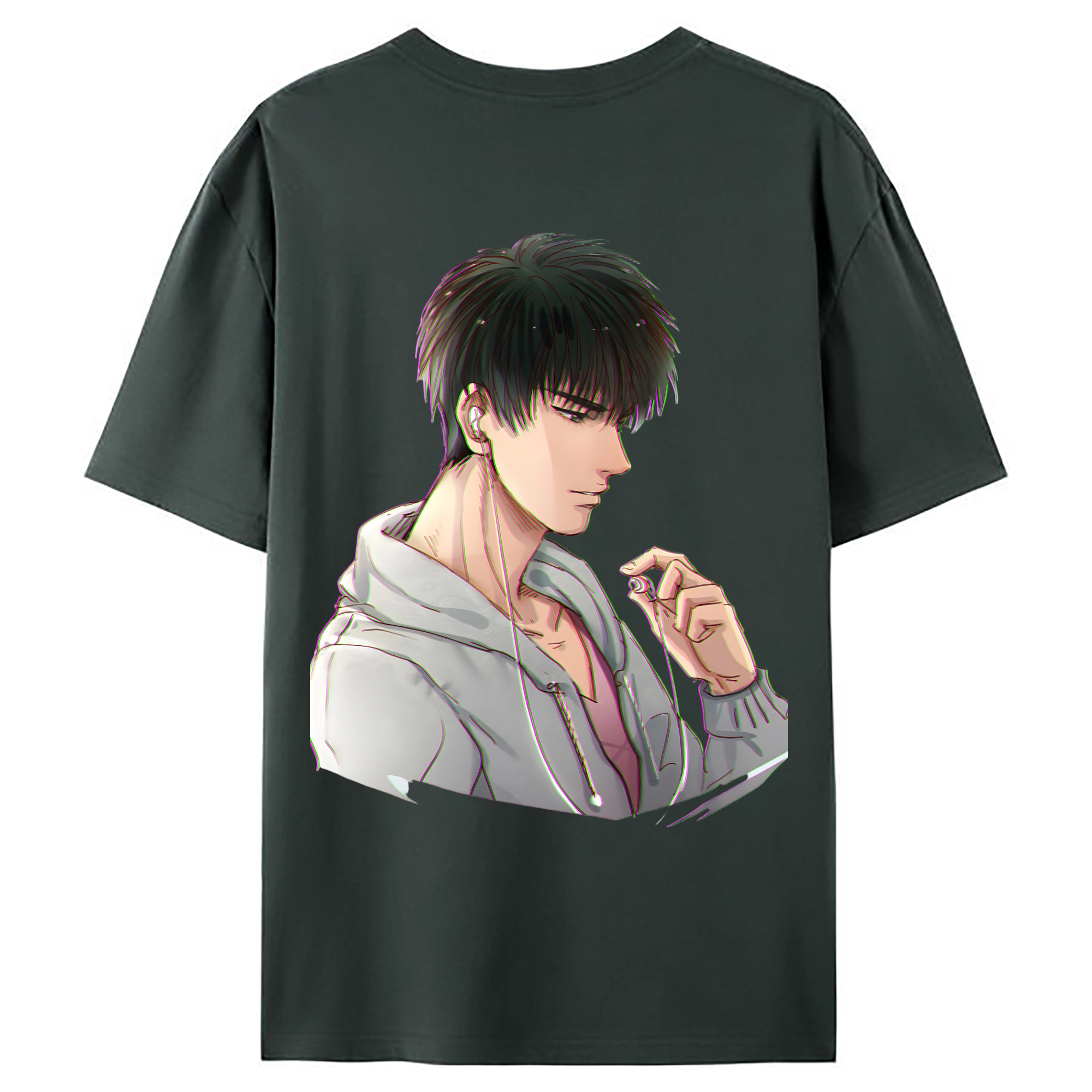 （画像用） SLAM DUNK／スラムダンク 綿100％ メンズ半袖Tシャツ（バックプリント） 通気性